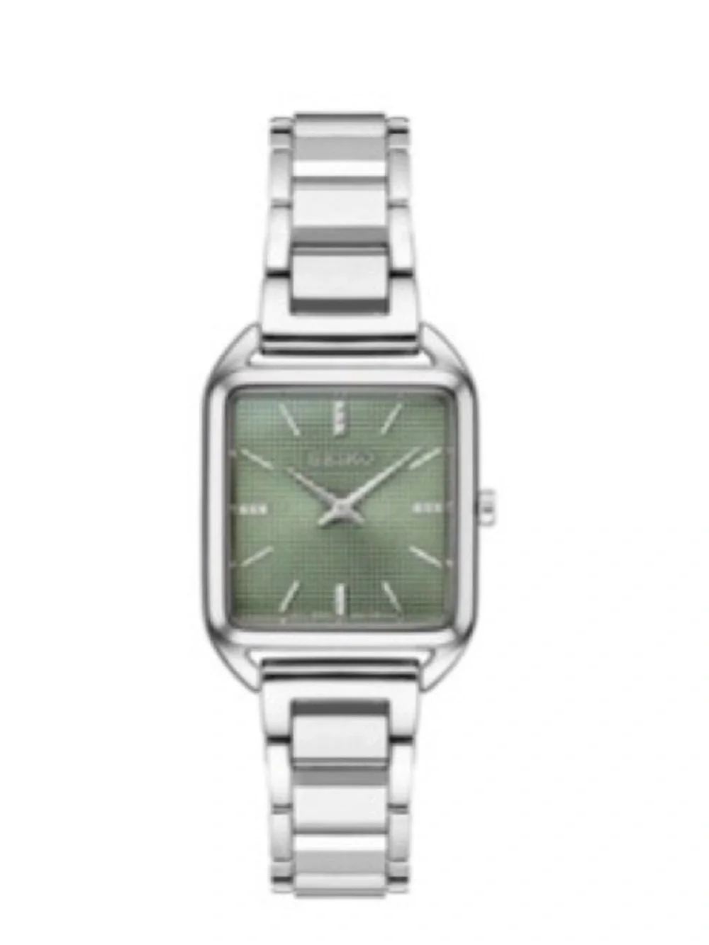 Seiko Silver Bracelet Watch with Green Dial